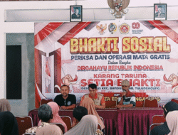 Gandeng Klinik Mata EDC Tulungagung, Karang Taruna Desa Bulus Gelar Bakti Sosial Untuk Masyarakat