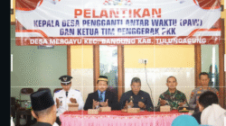Desa Mergayu Gelar Pelantikan Kepala Desa PAW dan Ketua Tim Penggerak PKK
