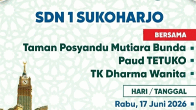 Pelatihan Manasik Haji SDN 1 Sukoharjo Libatkan Lembaga Pendidikan dan Kesehatan Desa