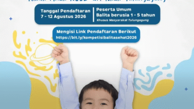RSUD dr. Iskak Tulungagung Gelar Kompetisi Balita Sehat, Buka Pendaftaran 7–12 Agustus 2026