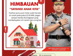 Himbauan:Kapolres Tulungagung :Ingatkan Orang Tua Pastikan Anak di Rumah Pukul 22.00 WIB