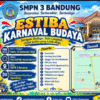 SMPN 3 Bandung Gelar Estiba Karnaval Budaya, Angkat Kearifan Lokal Lewat Jalan Sehat & Kreativitas          BANDUNGKABARNEWS.NET — Semangat melestarikan budaya sekaligus mempererat kebersamaan warga di lingkungan pendidikan ditunjukkan oleh SMP Negeri 3 Bandung. Bertempat di lingkungan sekolah, kegiatan besar bertajuk ESTIBA KARNAVAL BUDAYA resmi digelar pada Sabtu, 12 September 2026.   Mengusung tema “Beragam Budaya, Satu Langkah, untuk Estiba yang Lebih Maju”, kegiatan ini bukan sekadar pesta warga sekolah, melainkan wadah untuk menumbuhkan rasa bangga terhadap warisan leluhur sekaligus memperkuat persatuan di tengah keberagaman. Sesuai semangat sekolah — Berprestasi, Berkarakter, Berbudaya — acara ini diharapkan melahirkan generasi muda yang tidak hanya cerdas secara akademik, tetapi juga memiliki jati diri yang kokoh.   Kegiatan dimulai pukul 06.00 WIB dengan pelaksanaan jalan sehat yang berangkat dari halaman SMPN 3 Bandung dan berakhir di Pemetaan Hias Kaca Nggembong. Rute yang dilewati melintasi pemukiman warga, membawa suasana riang dan penuh warna sepanjang perjalanan.   Kehadiran peserta terbagi dalam sepuluh kelompok yang masing-masing menampilkan keunikan budaya, antara lain:   – Marching Band Estiba ​ – Sanggar Tetra Gatra Mandasari ​ – PK Grup Desa Bulu ​ – Sanggar TeNggo Nggembong Bulu ​ – Sanggar Tetir Larasaji ​ – Paguyuban Alumni Estiba ​ – CENDANA Audio Nggembong ​ – Yameha Elomos ​ – Balon Caffe Bulus ​ – KWB Bulus   Selain berjalan bersama, panitia juga mengajak seluruh peserta untuk menjaga kebersihan, melestarikan tradisi, dan merawat mapan desa sebagai wujud tanggung jawab bersama terhadap lingkungan dan warisan budaya.   Acara ini ditutup pada pukul 11.00 WIB dengan suasana yang hangat, penuh keakraban, dan harapan agar semangat kebersamaan serta cinta budaya terus dijaga oleh seluruh warga sekolah dan masyarakat sekitar.