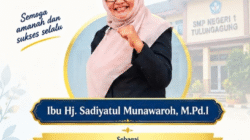 Keluarga Besar SMPN 3 Bandung Ucapkan Selamat kepada Hj. Sadiyatul Munawaroh di Jabatan Baru SMPN 1 Tulungagung