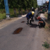 Manfaatkan Alokasi DBHCHT, UPT PJJ Tulungagung Lakukan Pemeliharaan Rutin Jalan Ruas Desa Ngujang 1