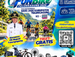 Sambut HUT ke-821,Bersama Bupati Tulungagung GelarFun Bike Tulungagung 2026 Hadir Gratis dengan Ratusan Hadiah Menarik